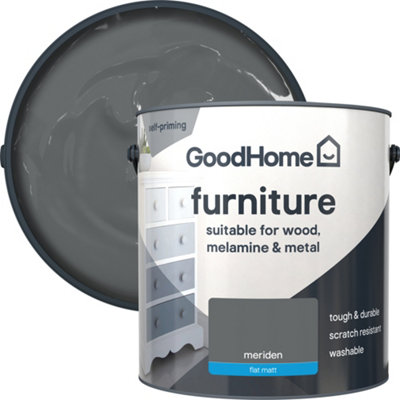 GoodHome Meriden Flat Matt Furniture Paint2L from B&Q