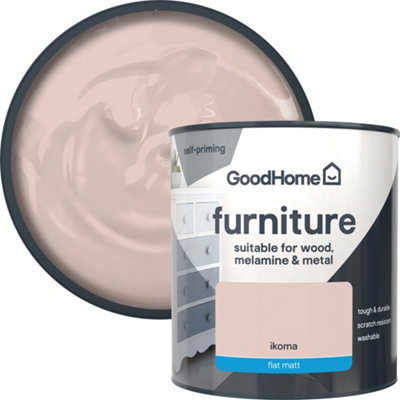 GoodHome Ikoma Flat Matt Furniture Paint500Ml from B&Q