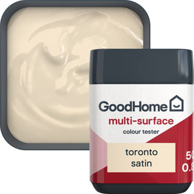 GoodHome Toronto Satin Multi-Surface Paint50Ml Tester Pot from B&Q
