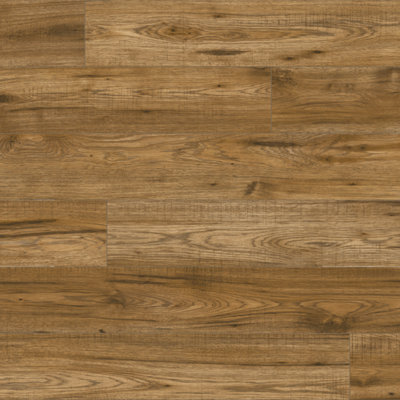 GoodHome Hickory Natural Oak Wood Effect Structured Laminate Flooring Sample from B&Q