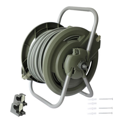 Verve Freestanding Or Wall-Mounted Manual Hose Reel Set (L)25M from B&Q