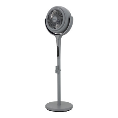 GoodHome Grey 8" Pedestal Fan With Adjustable Height from B&Q