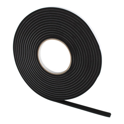 Volden Black Self-Adhesive Draught Seal (L)6M (W)9mm (T)5mmSet from B&Q