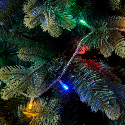 B&Q Light 240 Multicolour Led String With Timer Function & Clear Cable 17.95M