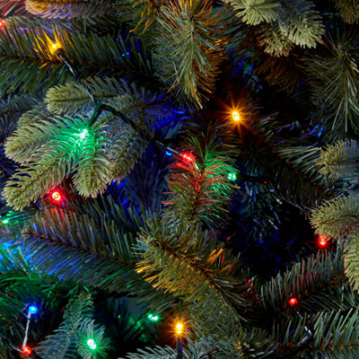 B&Q Green 240 Multicolour Led String Lights With Timer Function & Cable 17.95M
