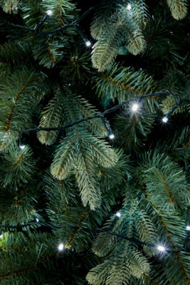 B&Q White/Green 240 Ice Led String Lights With Timer Function & Cable 17.95M
