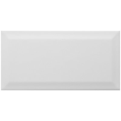 GoodHome Trentie White Gloss Textured Ceramic Indoor Wall Tile Sample from B&Q