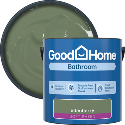 B&Q -  Bathroom Edenberry Soft Sheen Wall & Ceiling Emulsion Paint2.5L