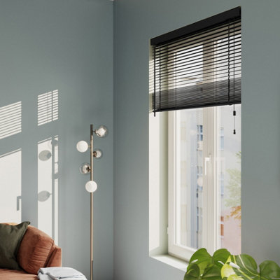 GoodHome Lone Black Pvc Venetian Blind (W)120Cm (L)180Cm from B&Q