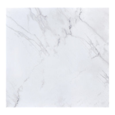  - Elegance Marble White & Grey Matt Marble Effect Porcelain Indoor Wall & Floor Tile Sample