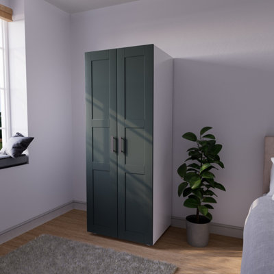  - Atomia Classic Matt Heritage Green Tall Double Wardrobe (H)1875mm (W)750mm (D)580mm