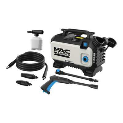 Mac Allister M1 Pressure Washer Corded 110Bar 1.4Kw from B&Q