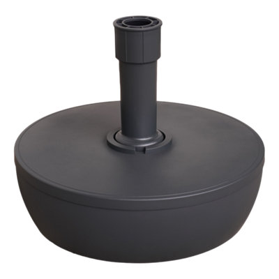 GoodHome Balaga Dark Shadow Round Parasol Base 1.9Kg from B&Q