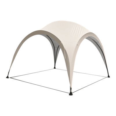 GoodHome Cuxton Moonbeam Square Gazebo Tent (H) 2.2M (W) 3M from B&Q