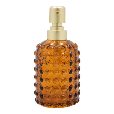 GoodHome Reyes Orange Glass Freestanding Soap Dispenser from B&Q