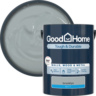 B&Q -  Tough & Durable Brooklyn Matt Multi-Surface Paint5L