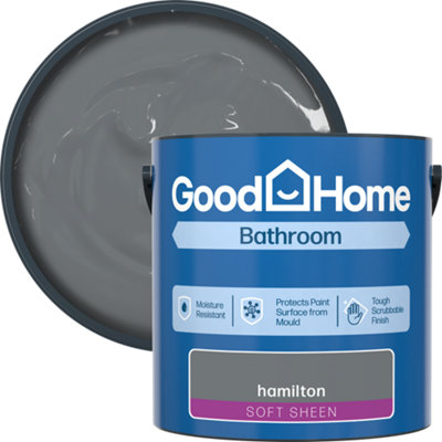 B&Q -  Bathroom Hamilton Soft Sheen Wall & Ceiling Emulsion Paint2.5L