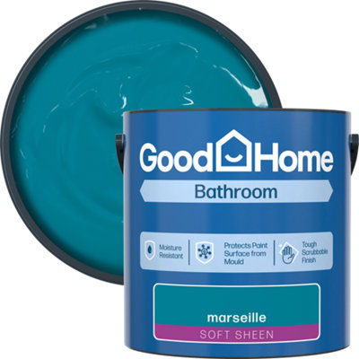 B&Q -  Bathroom Marseille Soft Sheen Wall & Ceiling Emulsion Paint2.5L