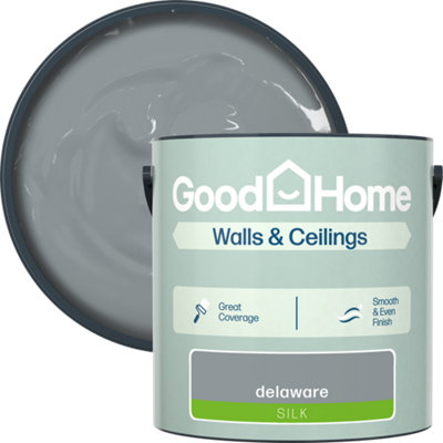B&Q -  Delaware Silk Wall & Ceiling Emulsion Paint2.5L