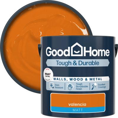B&Q -  Tough & Durable Valencia Matt Multi-Surface Paint2.5L