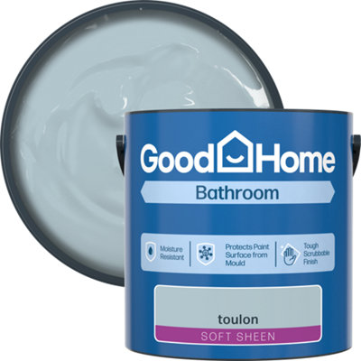 B&Q -  Bathroom Toulon Soft Sheen Wall & Ceiling Emulsion Paint2.5L