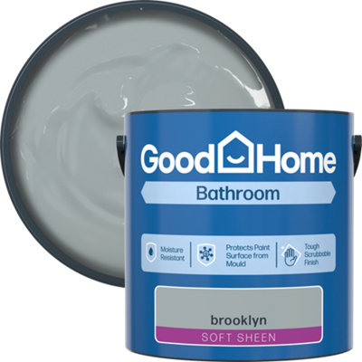 B&Q -  Bathroom Brooklyn Soft Sheen Wall & Ceiling Emulsion Paint2.5L