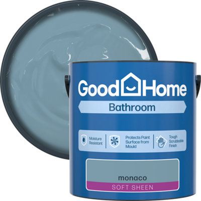 B&Q -  Bathroom Monaco Soft Sheen Wall & Ceiling Emulsion Paint2.5L