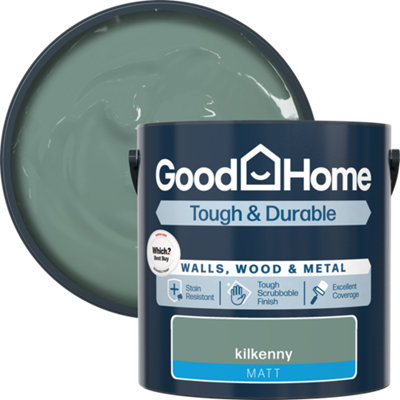 B&Q -  Tough & Durable Kilkenny Matt Multi-Surface Paint2.5L