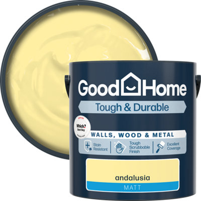 B&Q -  Tough & Durable Andalusia Matt Multi-Surface Paint2.5L