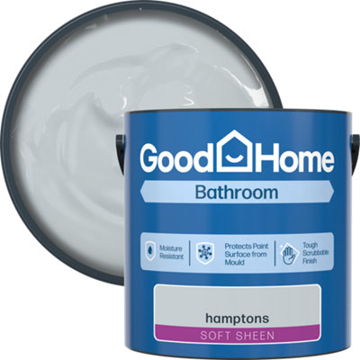 B&Q -  Bathroom Hamptons Soft Sheen Wall & Ceiling Emulsion Paint2.5L