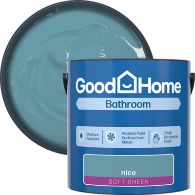B&Q -  Bathroom Nice Soft Sheen Wall & Ceiling Emulsion Paint2.5L