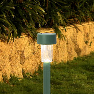  - Green Solar-Powered 3Lm Integrated Led Outdoor Stake Light