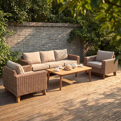 Shop rattan garden sets.