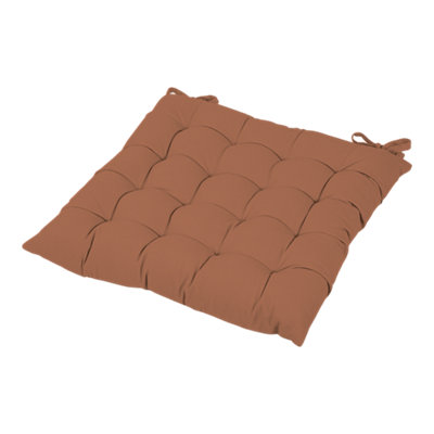 B&Q -  Hiva Terracotta Plain Indoor Square Seat Pad (L)40Cm X (W)40Cm