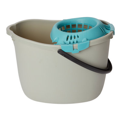 B&Q -  Grey 15L Bucket & Wringer