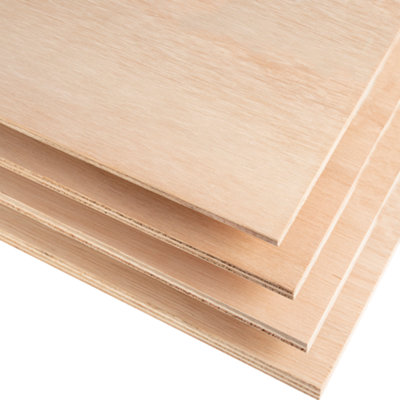 Hardwood Plywood (L)2440mm (W)1220mm (T)18mm from B&Q