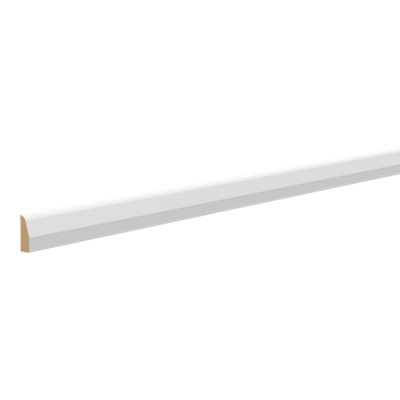  - Primed White Mdf Chamfered Half Round Architrave (L)2100mm (W)44mm (T)14.5mm (Dia)46.33mm