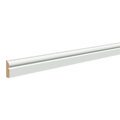  - Primed White Mdf Torus Architrave (L)2100mm (W)69mm (T)18mm (Dia)70.61mm