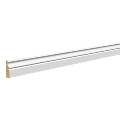  - Primed White Mdf Ogee D-Shaped Architrave (L)2100mm (W)69mm (T)18mm (Dia)70.61mm
