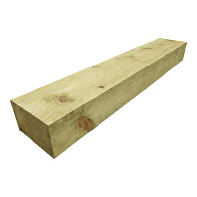 Klikstrom Rough-Sawn Edge Railway Sleepers Timber Railway Sleeper (W)150mm (L)0.9M Pack Of 1 from B&Q