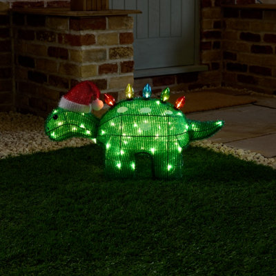 B&Q Warm White Led Dinosaur Tinsel Silhouette (H) 350mm