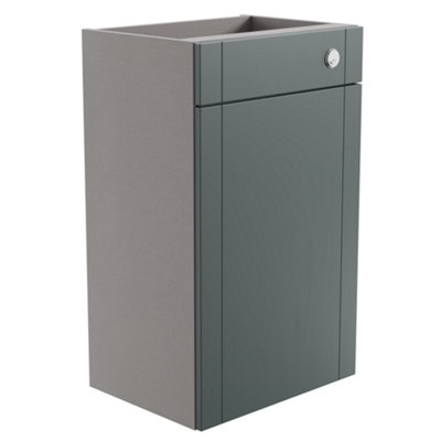  - Ashford Matt Kombu Green Shaker Freestanding Toilet Cabinet (H)820mm X (W)495mm
