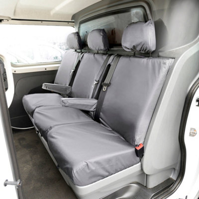  - Uk Custom Covers Toyota Proace 2016+ Grey Rear Seat CoversArmrestsUnderseat Storage