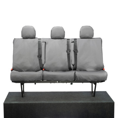 B&Q -  Fiat Scudo 2022+ Grey Rear Seat CoversArmrestsUnderseat Storage