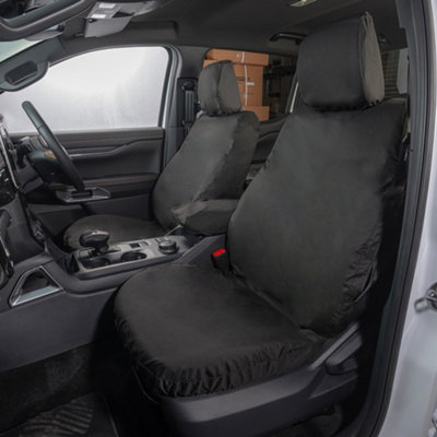 B&Q -  Ford Ranger Wildtrak 2022+ Black Front Seat Covers