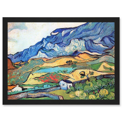 B&Q -  Vincent Van Gogh Les Alpilles Mountain Landscape Wall Art PrintA4 Size