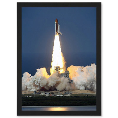 B&Q -  Shuttle Discovery Launch Nasa International Space Station Wall Art PrintA4 Size