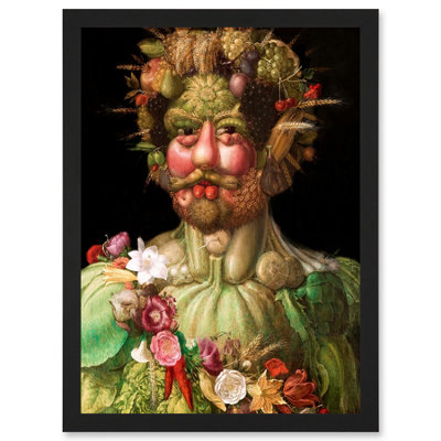 Artery8 Painting Portrait Arcimboldo Rudolf Ii Habsburg Vertumnus Vegetables Wall Art PrintA4 Size from B&Q