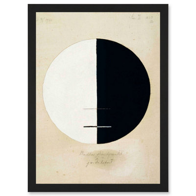Artery8 Painting Hilma Af Klint 1920 Buddhas Standpoint Earthly Life Abstract Wall Art PrintA4 Size from B&Q