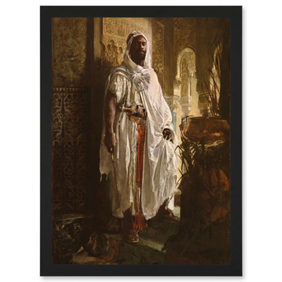 B&Q -  Painting Charlemont The Moorish Chief Wall Art PrintA4 Size